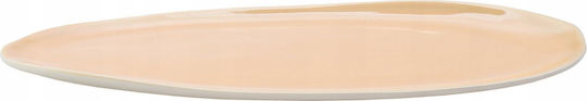 Plate Shallow Oval Orange 26.5x14cm