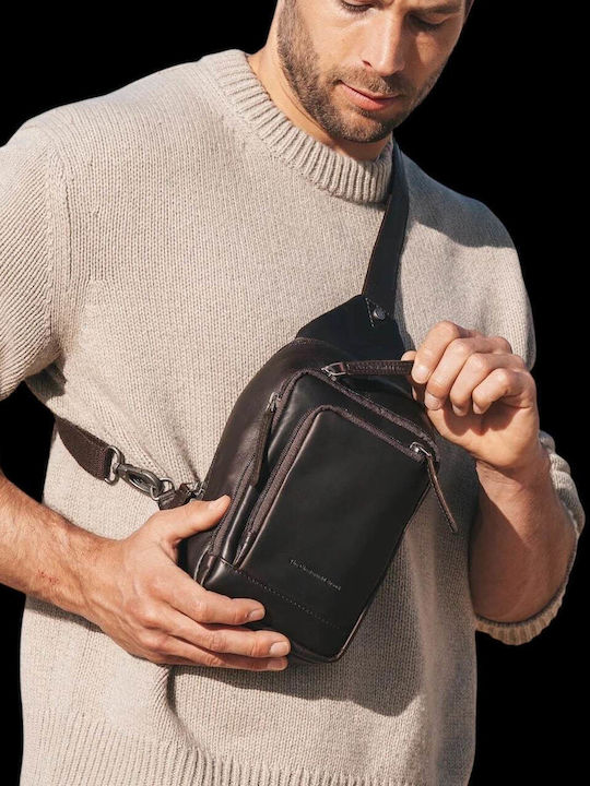 Riga Leather Men's Bag Sling Brown