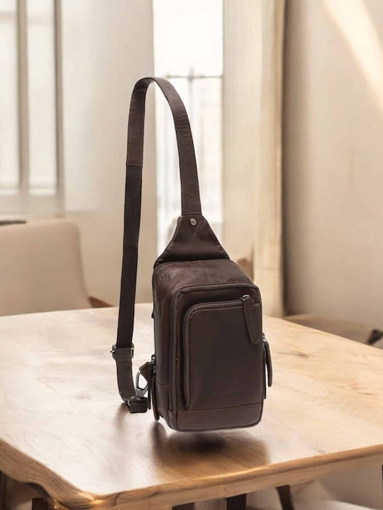 Riga Leather Men's Bag Sling Brown