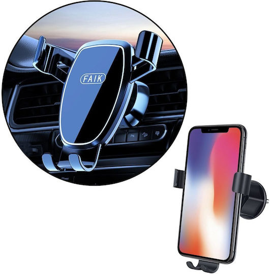 Gravity Car Phone Halterung Luftventil Schwarz