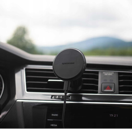 Car Mobile Mount Spacecase Wm11b Air Vent Wireless Magnetic Charging Magsafe 15w Black 5905719119690 5905719119690