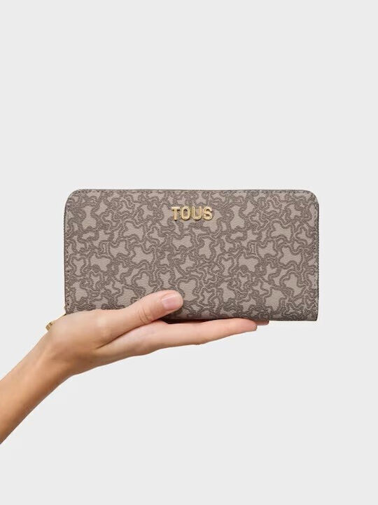 Tous Billetera M Kaos Large Women's Wallet Classic Beige