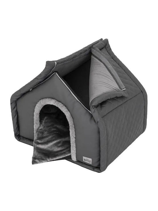 Doggy Dolly Hundebett Häuser Gray