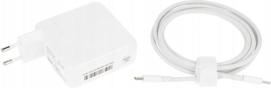 Mitsu 96w Usb-c Power Adapter Usbc 5-10v 3-4.8a White Notebook
