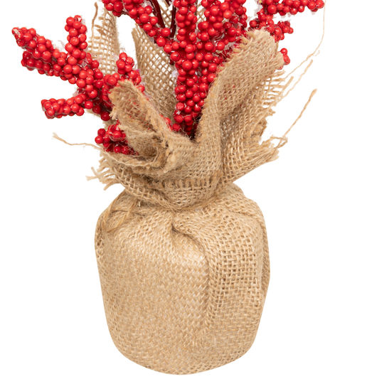 Crăciun Decorativ Plastic Floare Lungime 8cm.