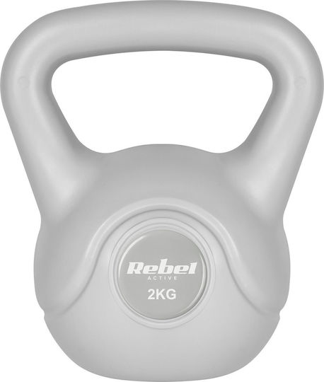 Rebel Active 2 Kg Gray Bituminous Kettlebell