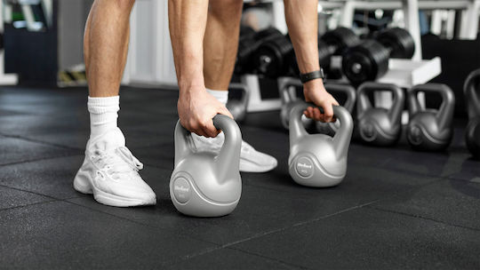 Rebel Active 22 Kg Gray Bituminous Kettlebell