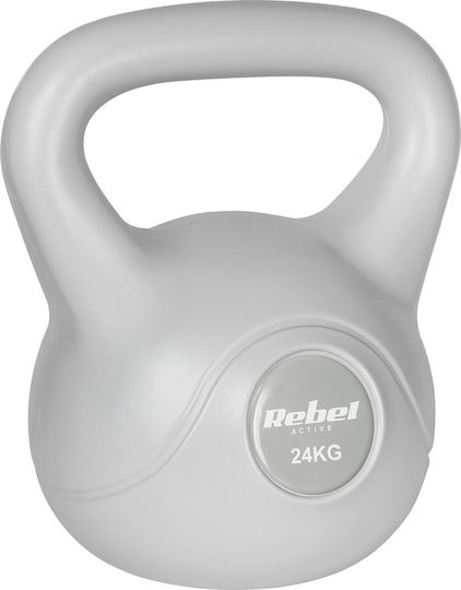 Rebel Active 24 Kg Gray Bituminous Kettlebell