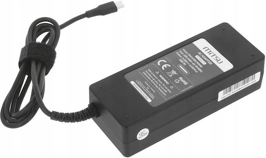Mitsu 90w Usb-c Power Adapter Usbc 5-20v 3-4.5a Black Notebook