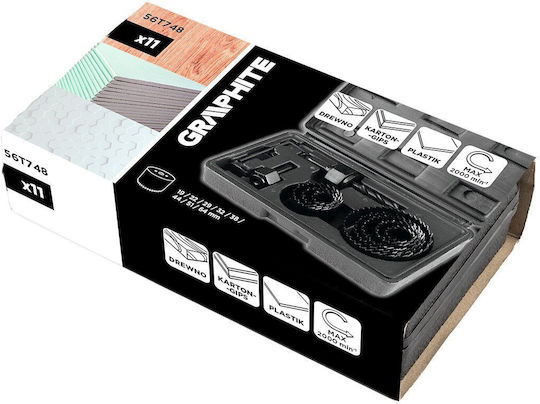 Graphite Diamond Hole Saw Set for Wood
