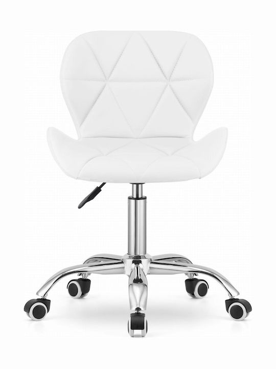 Office Chair with Arms White Leobert