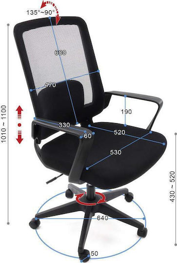 Ergosolid Amo70 Bürostuhl Schwarz