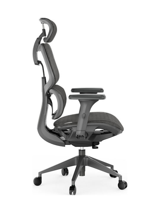 Nobu Office Chair with Fixed Arms Graphite SENSE7