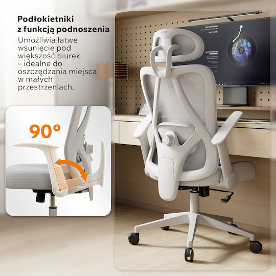 SENSE7 Noxo Bürostuhl Weiß-Grau