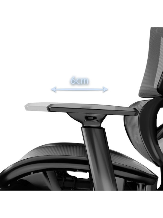 Mozos Office Chair with Fixed Arms Czarne