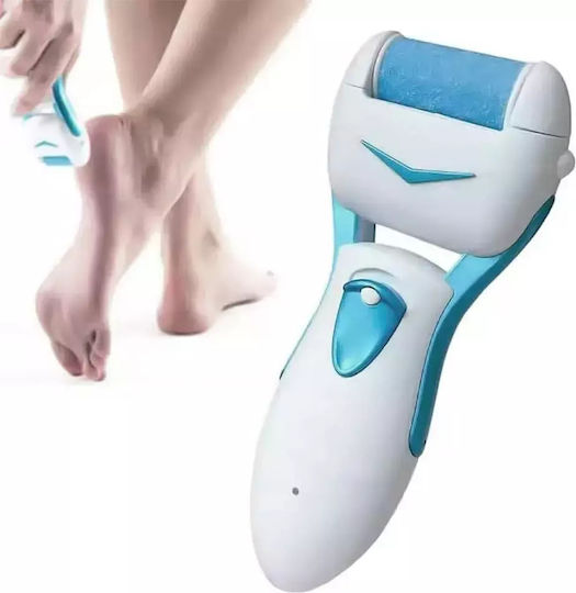 Personal Pedi Foot Care System Waterproof Electric Foot File White Light Blue