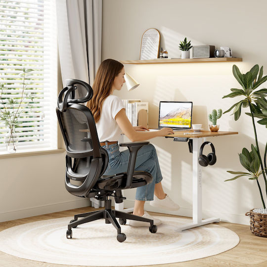 SENSE7 Stuhl Büro mit Armen Black