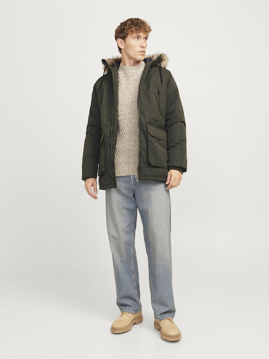 Winter Jacke Parka Khaki