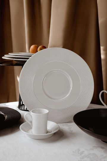 Papstar Plate Shallow White with Diameter 15cm
