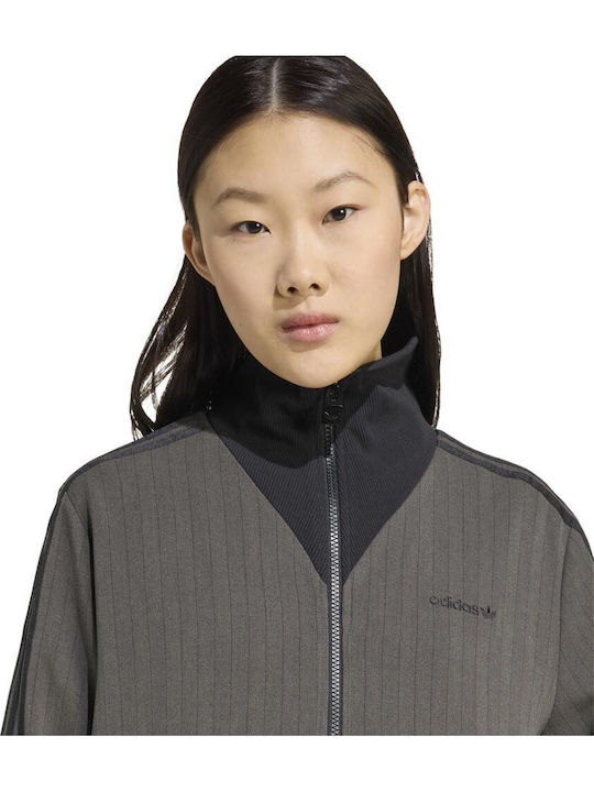 Track Top Women's Sweatshirt Jacket Khaki