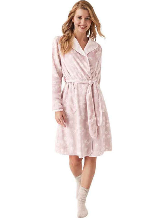Promise Winter Women's Robe Pink