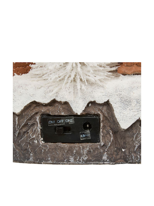 Christmas Illuminated Decorative Village with Electric with Music and Movement 31x23x18cm.