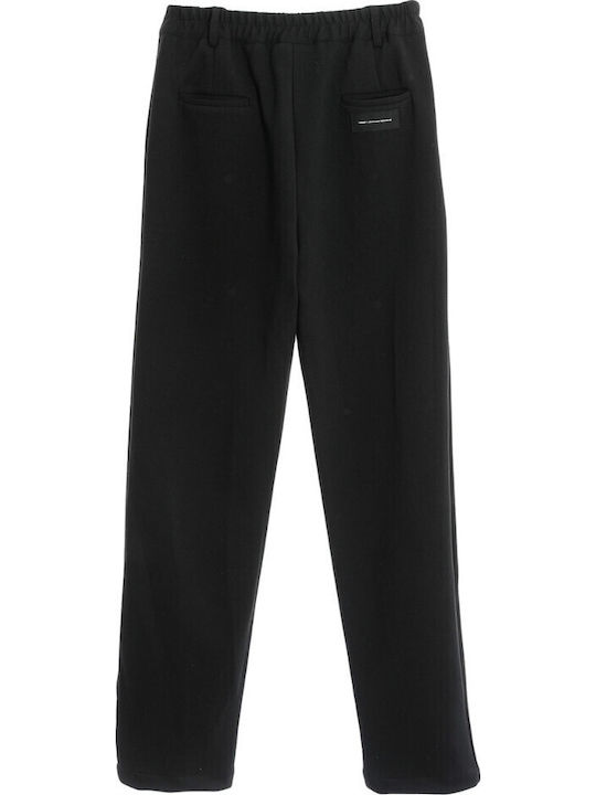 Mod Wave Movement Women's Fabric Trousers Black