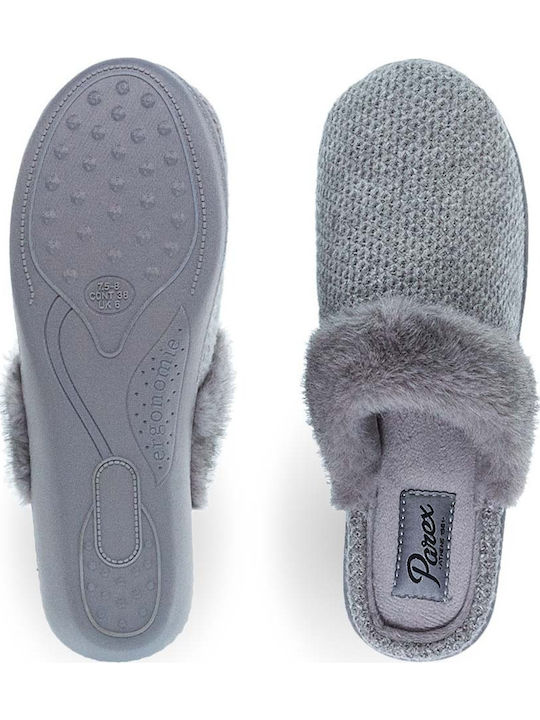 Winter Women's Slippers Gray