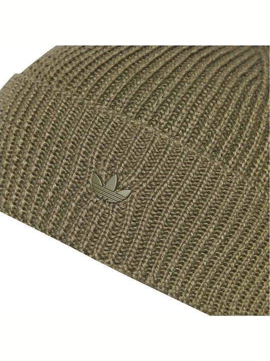 Beanie Ανδρικός Σκούφος Πλεκτός σε Χακί χρώμα
