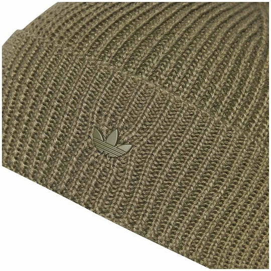 Beanie Männer Beanie Gestrickt in Khaki Farbe