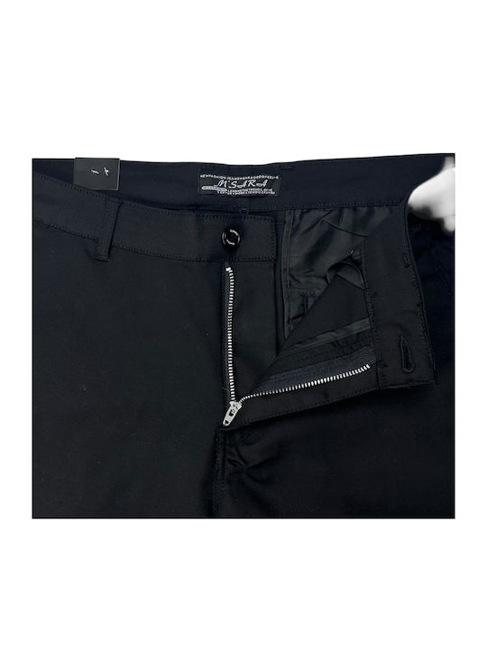 Herrenhose Chinos Entspannt Passform Schwarz