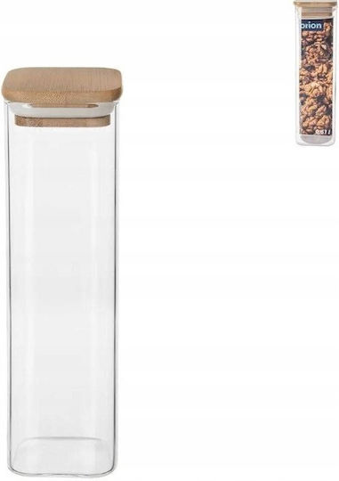 Orion General Use Glass Jar with Lid Transparent 600ml