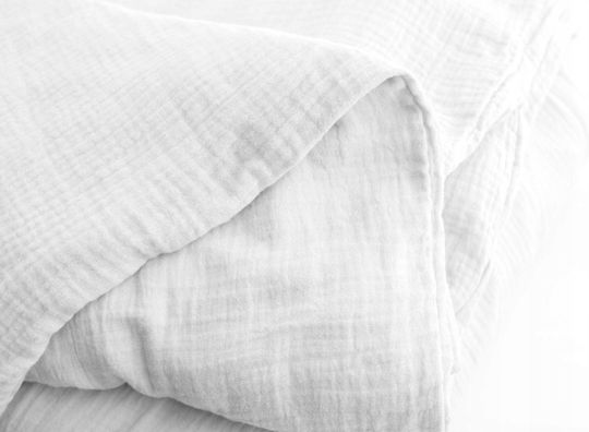 Matex Duvet Cover Set Cotton Queen with 2 Pillowcases 220x200 White