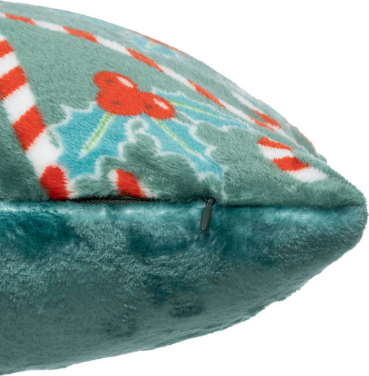 Christmas Decorative Pillow Square Green 40x40cm