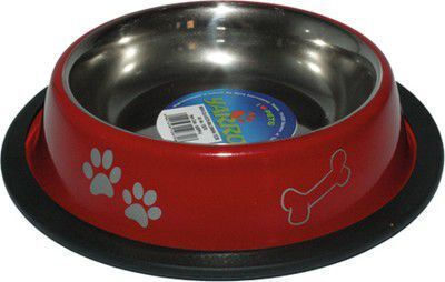 Metallic Food and Water Bowl for Dog and Cat 16cm