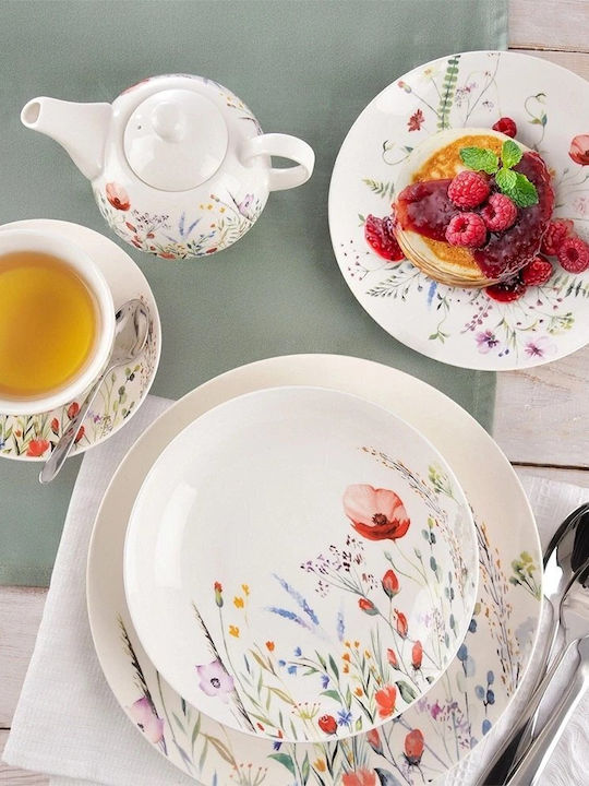 Secret de Gourmet Plate Soup made of Porcelain with Diameter 20.5cm