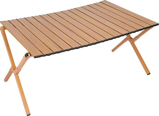 Enero Τραπέζι για Camping Πτυσσόμενο 90x60x45cm Καφέ