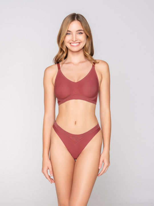 Luna Bralette Σουτιέν Μπορντό
