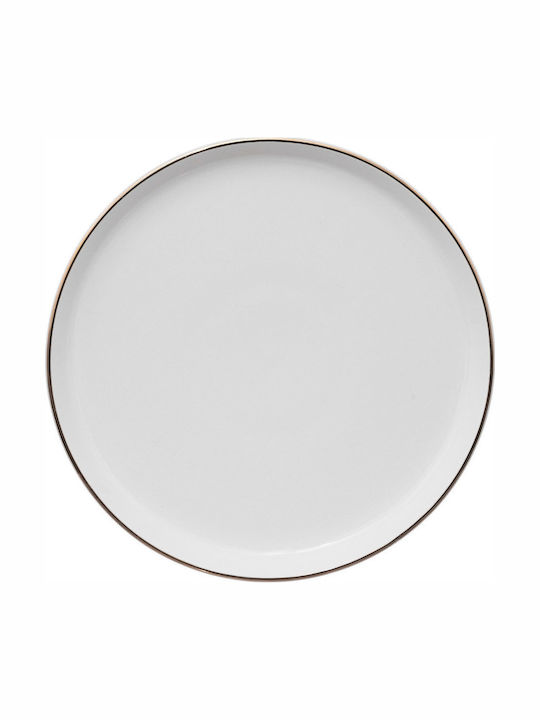 Secret de Gourmet Plate Desert made of Porcelain White with Diameter 20cm 6pcs