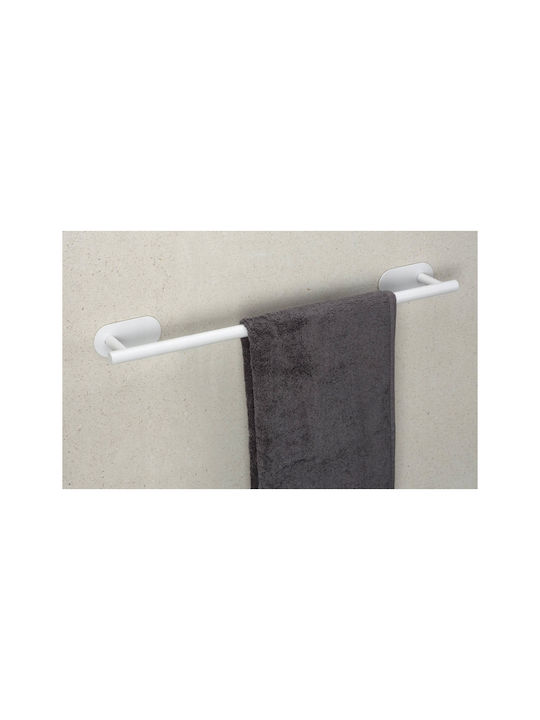 Wenko Orea Single Wall-Mounted Bathroom Rail Silver