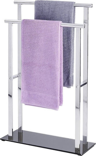 Wenko Towels Double Wall-Mounted Bathroom Rail ​52x81.5cm Inox Silver