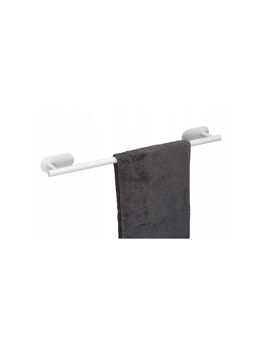 Wenko Orea Single Wall-Mounted Bathroom Rail Silver