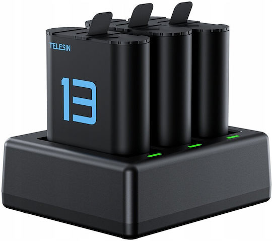 Usb Зарядно Устройство + 2x Батерии Gopro Hero 13 Black Telesin S0-ecb-07-tgp