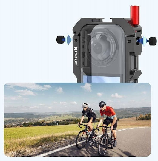 Frame Mount Holder Case Frame 2x Iso Gopro + Cap Insta360 X5 Pu759b