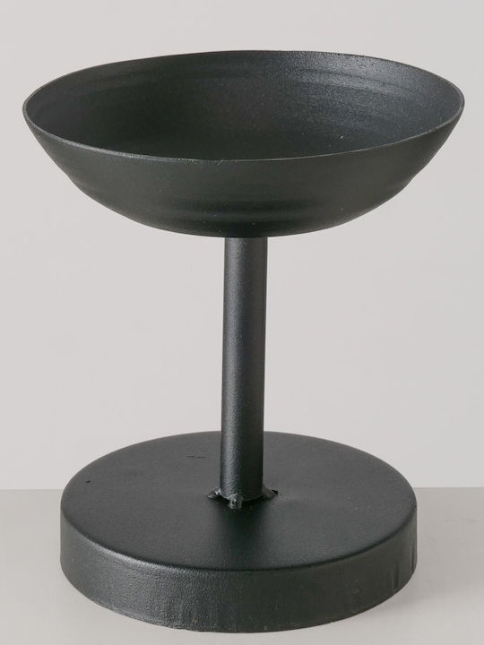 Boltze Candle Holder suitable for Tealights Metal in Black Color 30.5cm 1pcs
