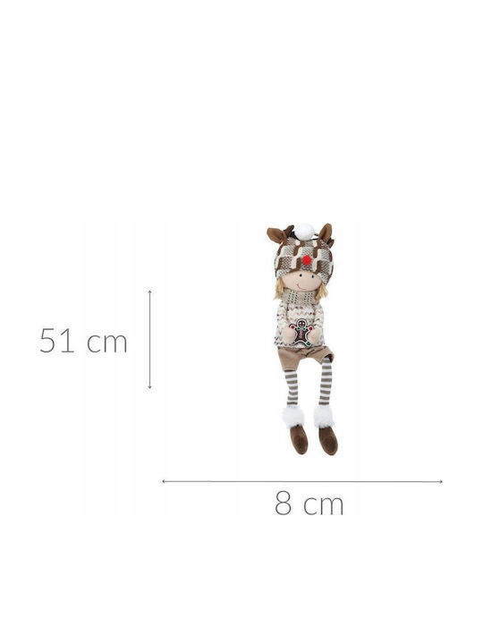 Home&Styling Collection Plüsch Weihnachtsfigur Dekoration 51 Cm