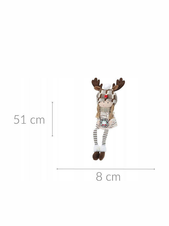 Home&Styling Collection Plüsch Weihnachtsfigur Dekoration 51 Cm