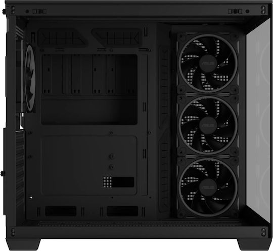 Asus A32 Plus Gaming Midi Tower Κουτί Υπολογιστή με Πλαϊνό Παράθυρο και ARGB Φωτισμό Μαύρο