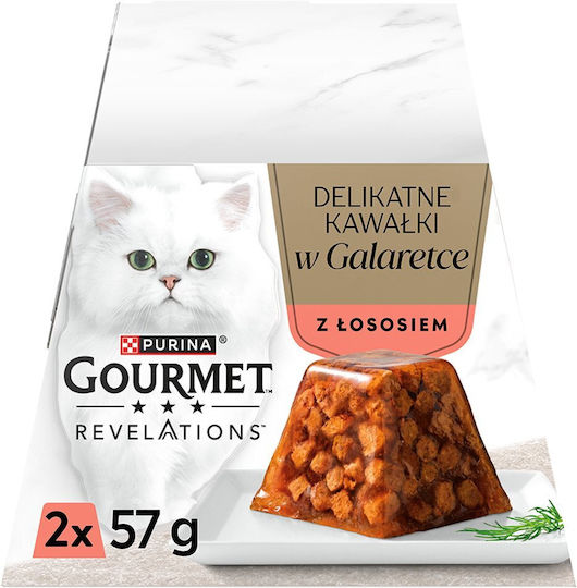 Purina Gourmet Revelations Somon În Jeleu 2x57g