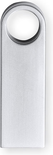 Метална USB флашка С кръгъл детайл Код Dr-101 8GB